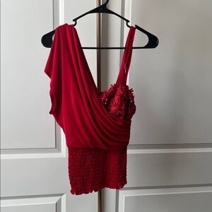 Xoxo sexy jeweled Red Top